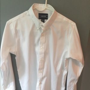 Boys white button down shirt